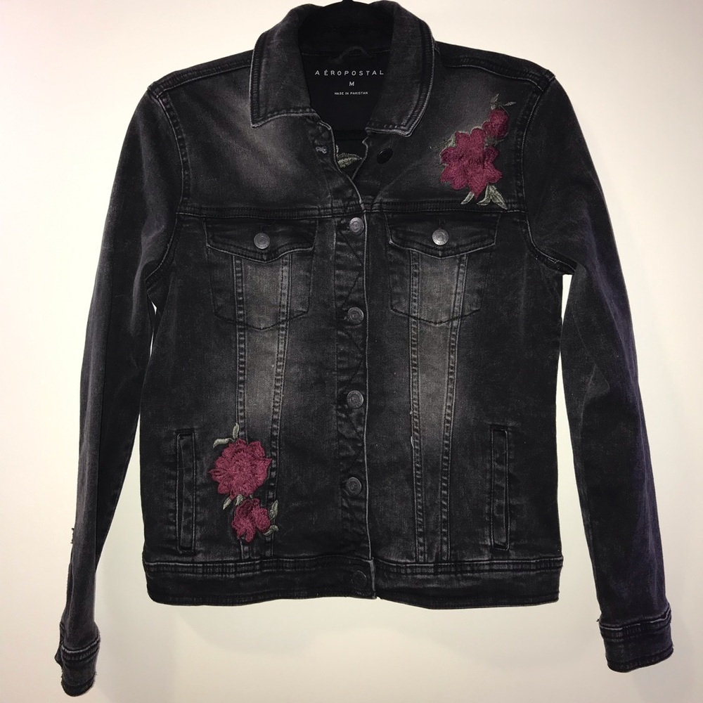 Black Rose Jean Jacket